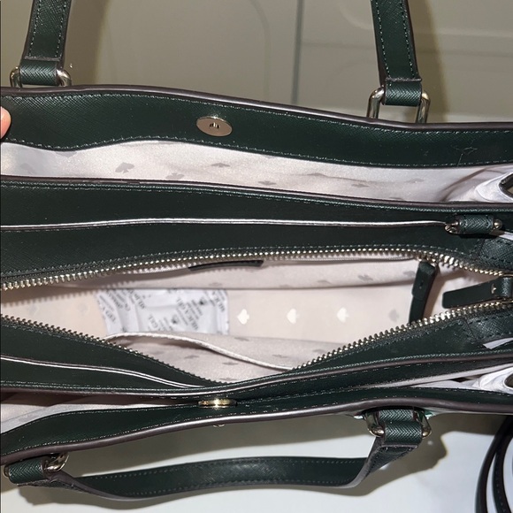 Kate Spade Floral Satchel in Green and White - Picture 5 of 5